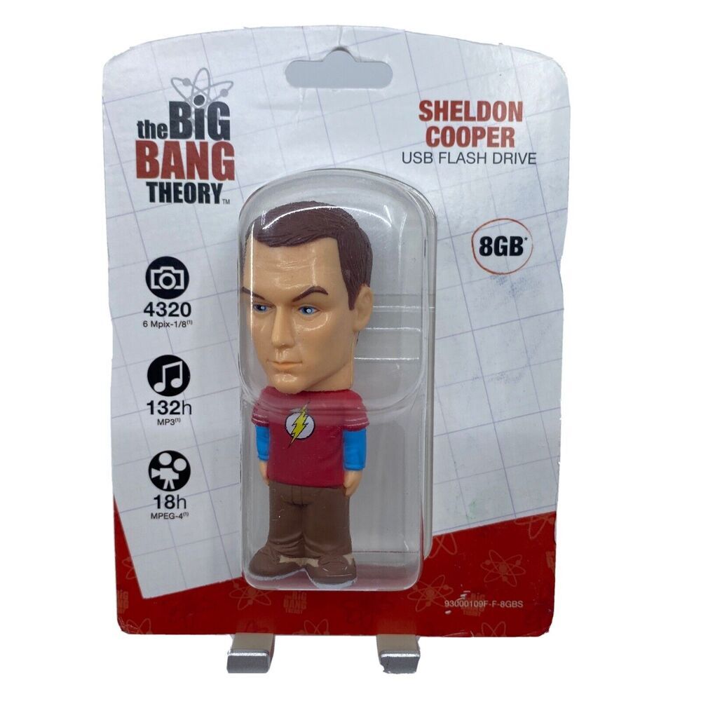 Big Bang Theory Real Sheldon Cooper USB Flash Drive 8GB Warner Funko Nerd NIP